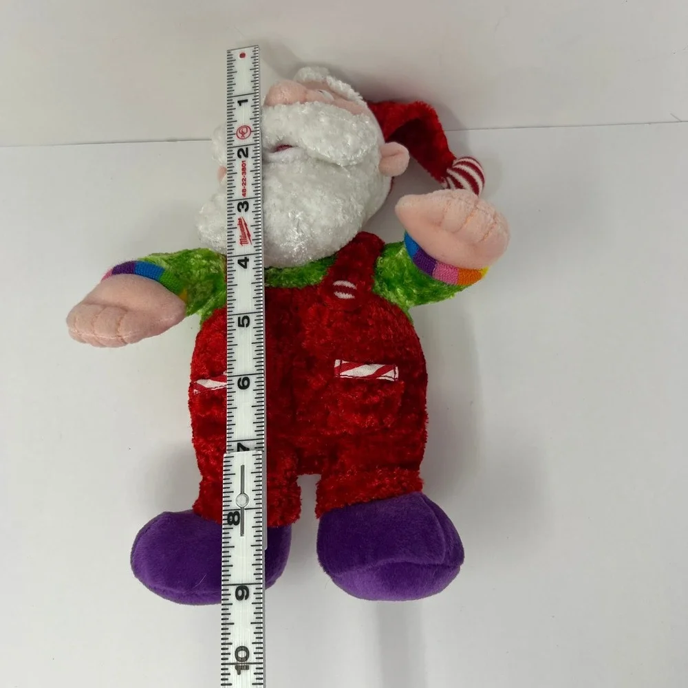 Sugar Plum Junction Santa‎ Claus Plush Doll Red Green Whimsical Holiday Toy 10